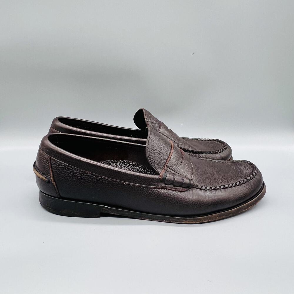 Cole Haan Shoes Mens 11 Brown Leather Penny Loafer Flats Slip On Classic Casual